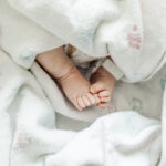 close up of baby's feet during fresh-48 session with 5U Photography in Birmingham, AL