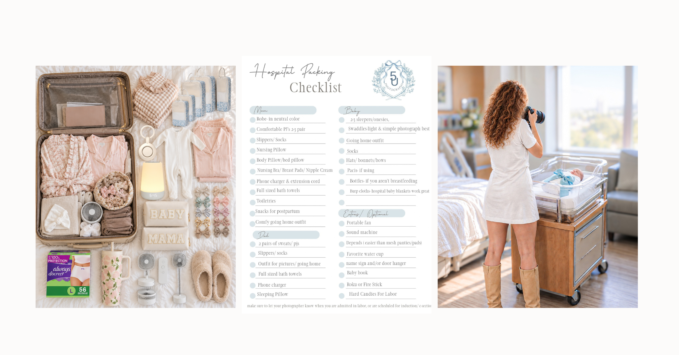 Hospital bag packing checklist and Fresh-48 essentials for Birmingham moms