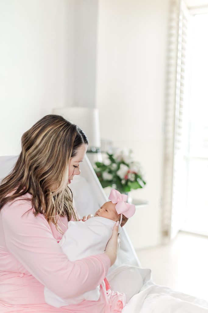 Fresh-48 newborn photography at Brookwood Women’s Center in Birmingham, Alabama