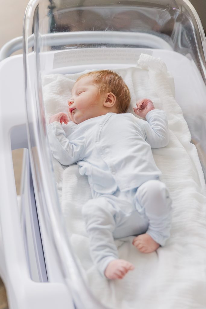 Fresh-48 hospital newborn photography at Brookwood Women’s Center in Birmingham