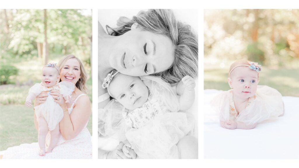 6 Month Milestone Session at the Birmingham Botanical Gardens with 5U Photography 