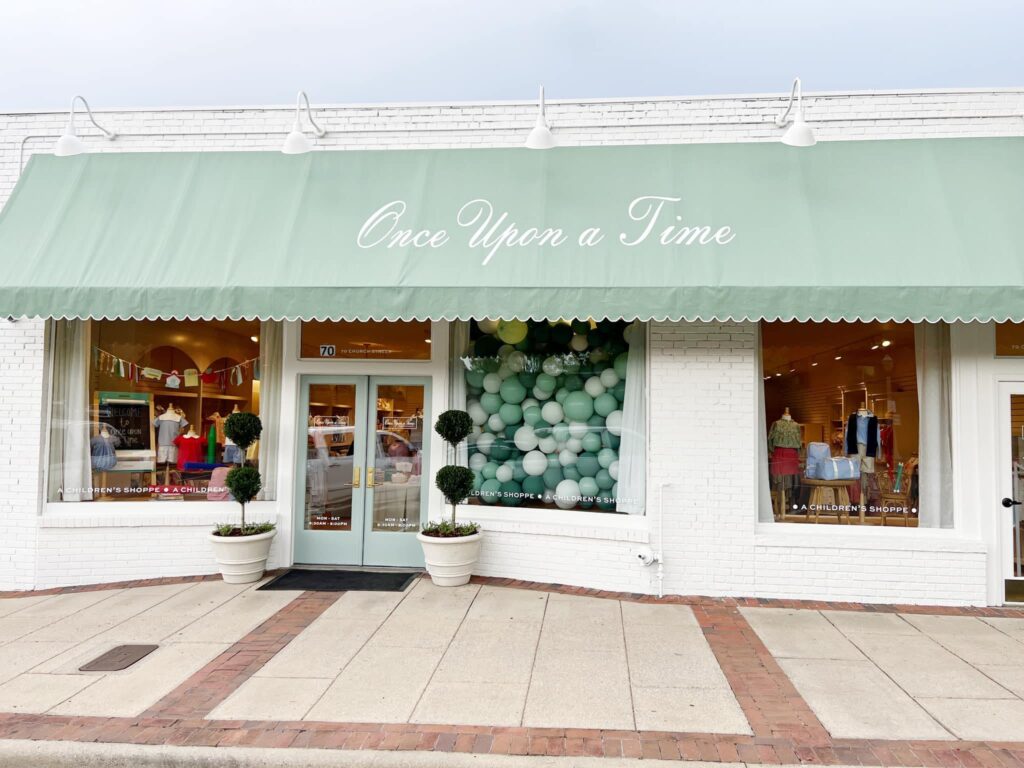 Once Upon a Time store front in Mountain Brook Alabama