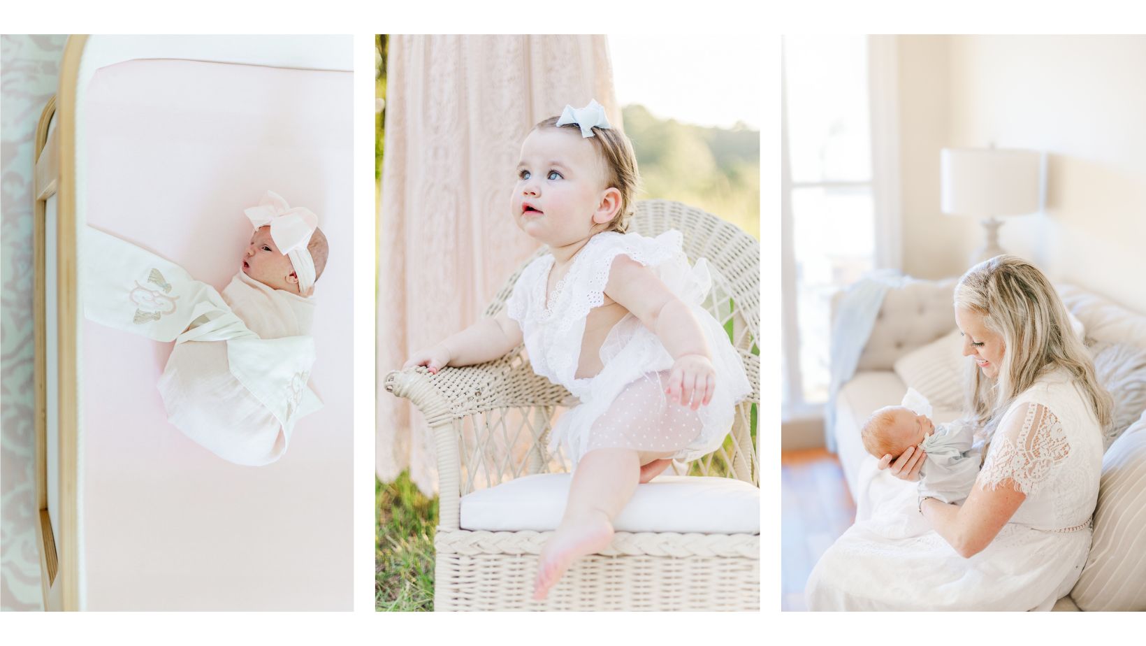 Pictures of 3 babies wearing outfits from the best baby boutiques in Birmingham, AL